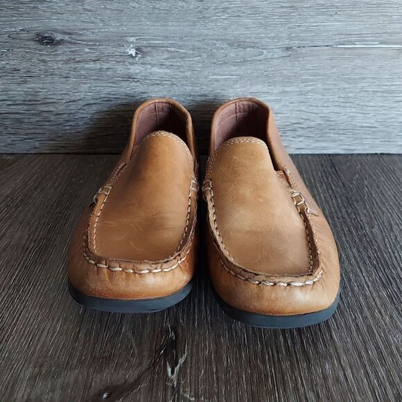 Boys Florsheim “Jasper Jr.” Moc Toe Venetian Loafer, Size 4 - Picture 2 of 9